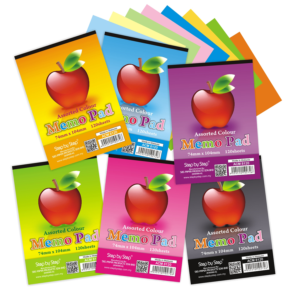 (ACM 8120) A7 Colour Memo Pad (ACM 8120) A7 Colour Memo Pad