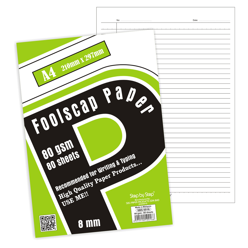 (SBS 0016) A4 Foolscap Paper