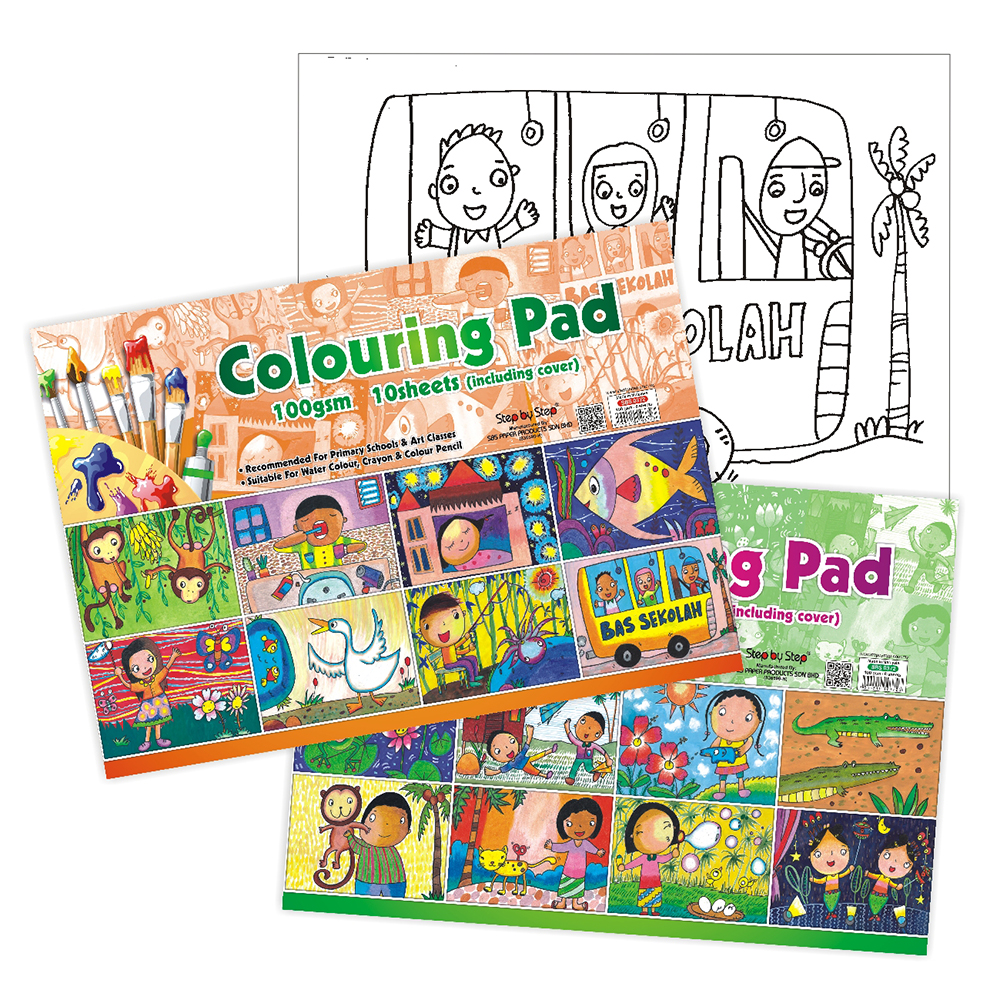 (SBS 0372) B4 Colouring Pad