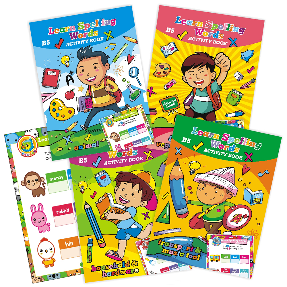 (TG 1622) B5 Learn Spelling Words Activity Book